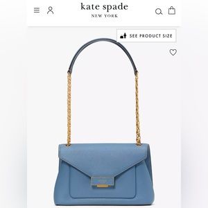 Kate Spade Gramercy Medium Convertible shoulder bag NWT, color manta blue